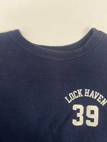 チャンピオン Champion 80s 80's トリコタグ REVERSE WEAVE リバースウィーブ LOCK HAVEN 39 プリント US古着 ヴィンテージ 紺 スウェット ネイビー Sサイズ 101MT-5132