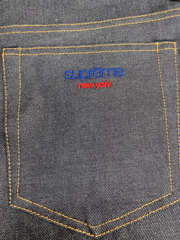 シュプリーム SUPREME リジット バギー ジーンズ Rigid Baggy Jean Indigo インディゴ  デニム 無地 ブルー 32 104MB-25