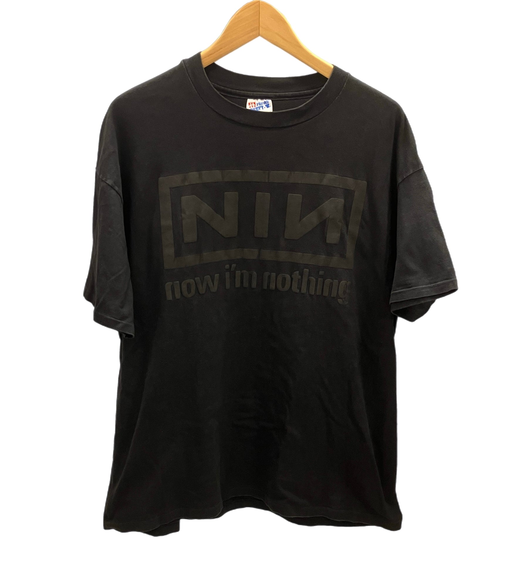 バンドTシャツ BAND-T 90s 90's Hanes vintage Nine inch nails now i'm nothing  ナインインチネイルズ 発泡プリント ヴィンテージ ©1994 XL Tシャツ プリント ブラック LLサイズ 101MT-2631 |  古着通販のドンドンサガール