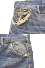 リー Lee 60s Vintage 101Z サイド黒タグ セミオートタロン ボタン裏7 脇割 60's ヴィンテージ デニム ブルー 40 103MB-465