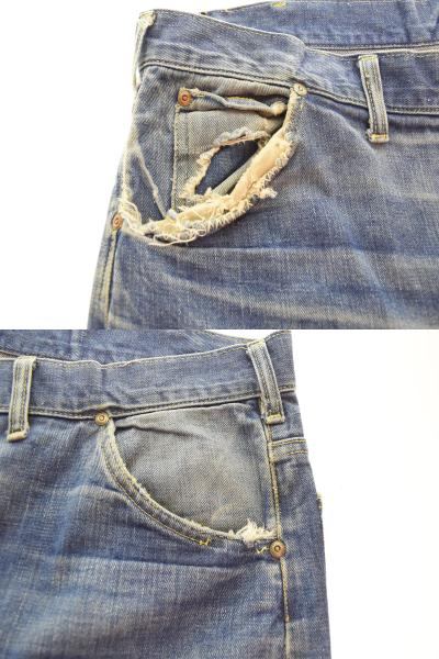 リー Lee 60s Vintage 101Z サイド黒タグ セミオートタロン ボタン裏7 脇割 60's ヴィンテージ デニム ブルー 40 103MB-465