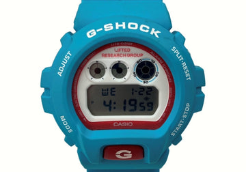 ジーショック G-SHOCK × LIFTED RESEARCH GROUP リフテッド リサーチ グループ LRG CASIO カシオ 20気圧防水 耐衝撃性 腕時計 ウォッチ 白 青 DW-6900LRG メンズ腕時計ブルー 104T-6