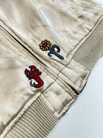 ブルーナボイン BRU NA BOINNE トレジャージャンパー2号 リバーシブルブルゾン スカジャン サテン コットンベロア I DREAMED 刺繍  1158217 サイズ2 ジャケット ゴールド 101MT-5204