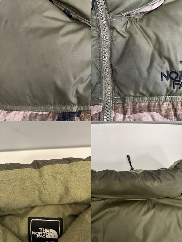 ノースフェイス THE NORTH FACE NOVELTY NUPTSE JACKET ノベルティ ヌプシ ジャケット 緑 迷彩 ジャケット カーキ Mサイズ 101MT-4604