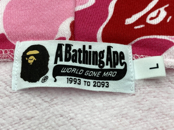 アベイシングエイプ A BATHING APE ABC Camo Tiger Zip Hoodie タイガー カモフラ フル ジップ フーディー  001ZPK801003M パーカ カモフラージュ・迷彩 ピンク Lサイズ 104MT-2151