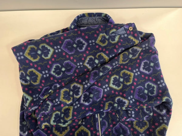 パタゴニア PATAGONIA 90s 90年代 総柄 シンチラ オーバーシャツ タペストリー USA製 アメリカ製 21200 ジャケット ネイビー Lサイズ 101MT-4719