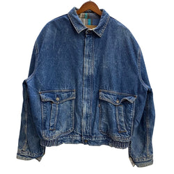 【曜日割引対象外】 リーバイス Levi's 90's A-2タイプ デカパッチ デニムジャケット 75069-0214 ジャケット ブルー XLサイズ 201MT-3865 VB
