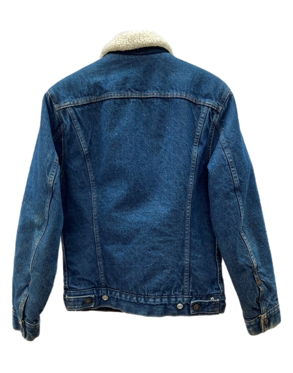 リーバイス Levi's 80s BOA DENIM JACKET ボア デニム ジャケット Gジャン ボタン ヴィンテージ USA製 アウター インディゴ 青 70608 34R ジャケット ロゴ ブルー 104MT-2147