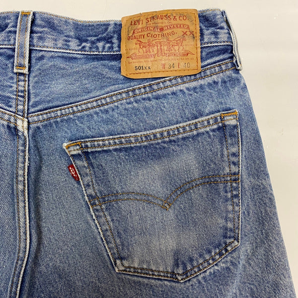 【曜日割引対象外】 リーバイス Levi's 00's 501XX バレンシア 01年製 USA製 デニム ブルー W32サイズ 201MB-1187 VB