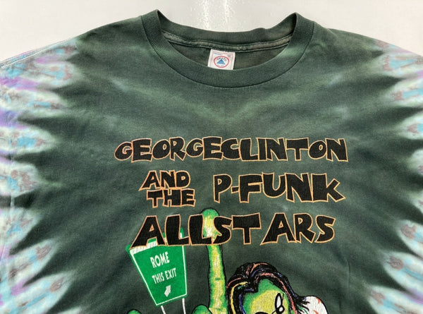 バンド band 90's 90年代 George Clinton ジョージ・クリントン バンT タイダイ DELTA  Tシャツ マルチカラー XLサイズ 104MT-1160