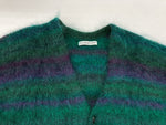 フラグスタフ FLAGSTUFF 22AW MOHAIR CARDIGAN モヘア カーディガン グラデーション 紫 緑 22AW-FS-14 カーディガン 無地 マルチカラー Mサイズ 104MT-554