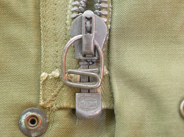 ミリタリー Military アメリカ軍 M-51 フィールドジャケット ペンキ 雰囲気 USARMY CROWNジッパー 8405-255-8591 S-S ジャケット カーキ 103MT-2929