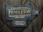 ペンドルトン PENDLETON CPOジャケット オンブレチェック 中綿 シャツジャケット ブラック グレー 黒 灰色 ジャケット チェック マルチカラー Mサイズ 104MT-2245