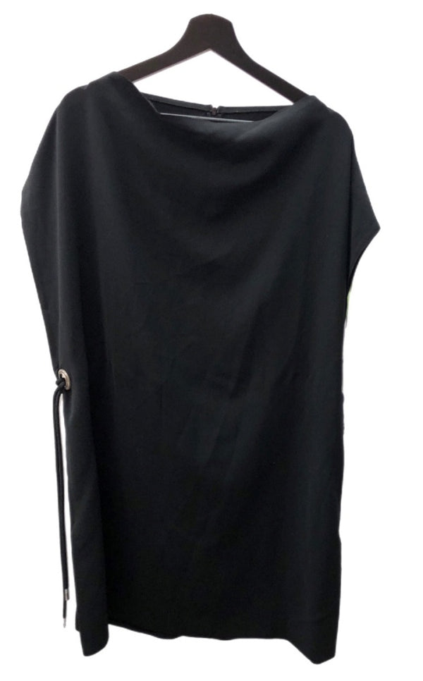 エムエムシックス MM6 メゾンマルジェラ Maison Margiela 15AW ノースリーブ ひざ丈 変形 デザイン イタリア製 BLACK 黒 S52CT0097 S43958 ワンピース 無地 ブラック SIZE38 104LT-105