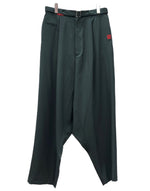 メゾンミハラヤスヒロ Maison MIHARA YASUHIRO 21SS Oversized Saruel Wool Pants オーバーサイズ サルエル ウール パンツ ジップフライ ベルト スラックス MMY 灰 ロゴ A06PT031 ボトムスその他 グレー サイズ 46 104MB-401