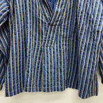 【曜日割引対象外】 キャピタル KAPITAL ストライプ プルオーバー 長袖カットソー ネイビー 2サイズ 201MT-3566 VB