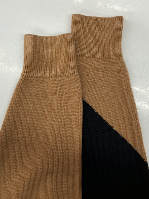 クルニ CULLNI 24AW Diagonal Line Multi Color Pullover Knit プルオーバー ニット セーター クルーネック 白 茶 黒 24-AW-043 サイズ 1 セーター 無地 マルチカラー 104MT-1133