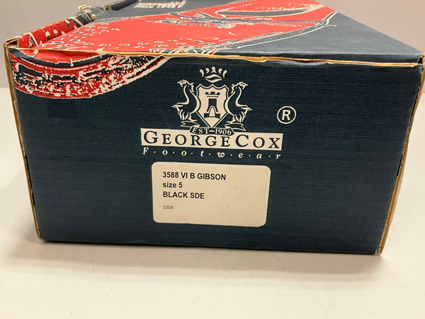 ジョージコックス GEORGE COX 3588 VI GIBSON イングランド製 ギブソンシューズ クリーパーズ ラバーソール レディース靴 ブーツ その他 ブラック UK5 24cm 101-shoes1737