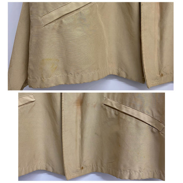 【曜日割引対象外】 ヴィンテージ vintage 40's コの字タロン スポーツジャケット テーラード ジャケット ベージュ 201MT-4723 VB