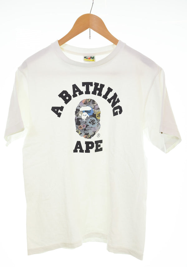 アベイシングエイプ A BATHING APE Floral Camo Teeフローラル カモTシャツ 001TEK801036M Tシャツ ホワイト Mサイズ 103MT-3083