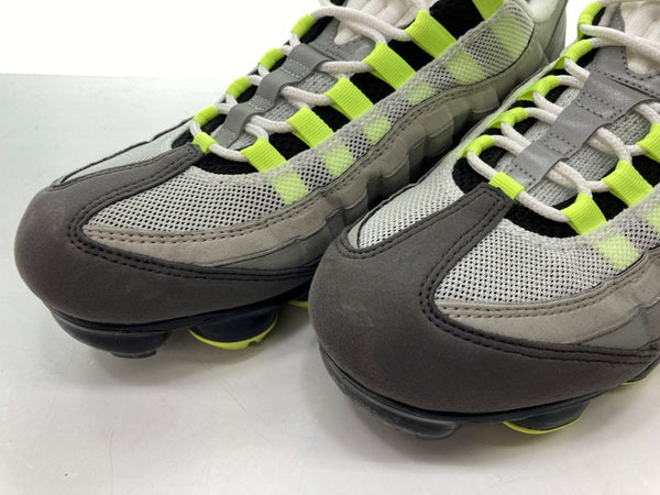 ナイキ NIKE 18年製 AIR VAPORMAX 95 NEON エア ヴェイパー マックス ネオン イエローグラデ シューズ 黄色 灰色 AJ7292-001 メンズ靴 スニーカー グレー 27.5cm 104-shoes606