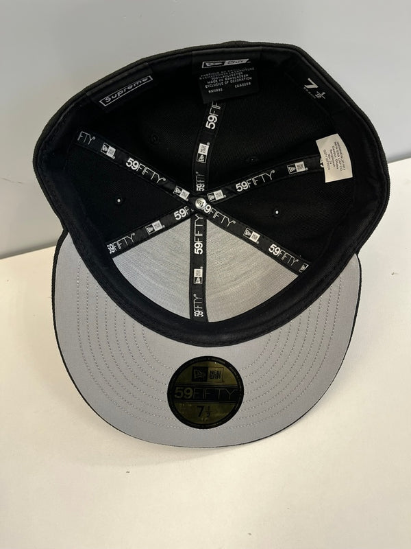 シュプリーム SUPREME Bones Box Logo New Era cap BLACK ボーンズ ボ ックスロゴ ニューエラ 71/2 59.6cm 黒 帽子 メンズ帽子 キャップ ブラック 101hat-161