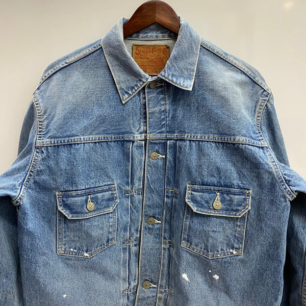 【曜日割引対象外】 シュガーケーン SUGAR CANE DENIM JACKET 1953 MODEL SC11953 ジャケット ブルー 38サイズ 201MT-4776 VB