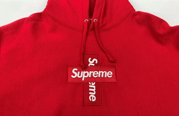 シュプリーム SUPREME 20AW Cross Box Logo Hooded Sweatshirt クロス ボックス ロゴ フーディ パーカー 赤 パーカ ロゴ レッド Lサイズ 104MT-1949