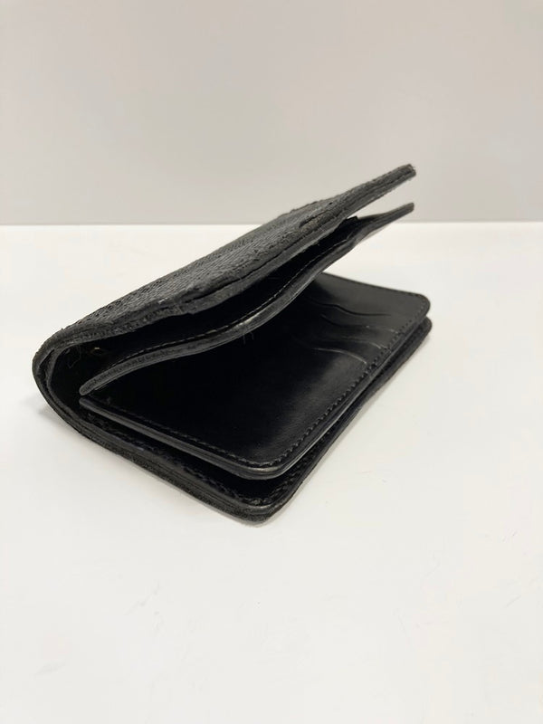 フラットヘッド THE FLAT HEAD レザー ミドルウォレット 折財布  黒  小銭入れ有り カードポケット有り 札入れ有り リザード系 財布・ケース メンズ財布 ブラック 101wal-36