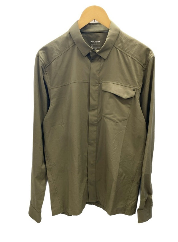 アークテリクス ARC’TERYX SKYLINE LS SHIRT MEN'S スカイライン シャツ 長袖シャツ 無地 カーキ Sサイズ 101MT-2542