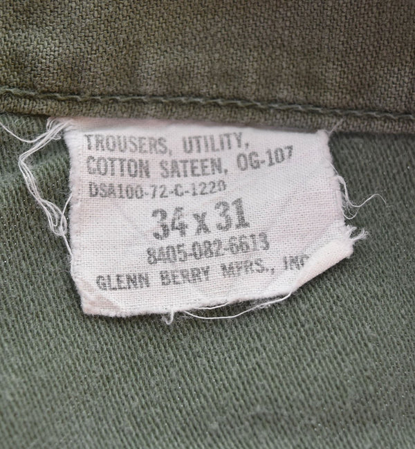 ミリタリー Military 70's BAKER PANTS ベイカーパンツ 34 31 ボトムスその他 グリーン 103MB-490