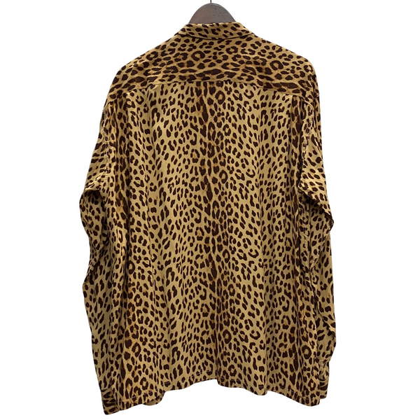 【曜日割引対象外】 スターオブハリウッド STAR OF HOLLYWOOD 長袖 レーヨン オープンカラーシャツ SH29489 長袖シャツ ブラウン XXLサイズ 201MT-4476 VB