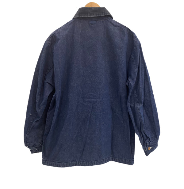 ラングラー Wrangler 70's 70年代 デニム カバーオール 襟コーデュロイ BLUE BELL ブルーベル ジャケット ブルー 101MT-4791