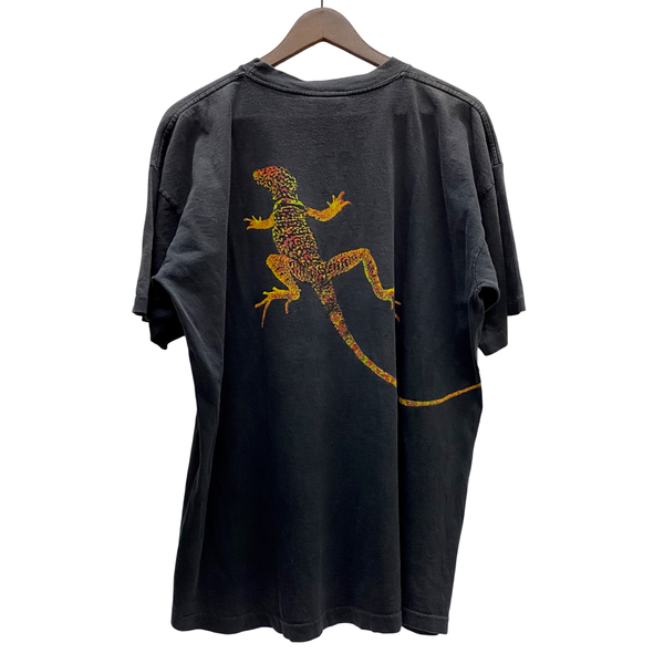【曜日割引対象外】 ヴィンテージ vintage 90's マルボロ Marlboro リザード Lizard ポケットTシャツ Tシャツ ブラック XLサイズ 201MT-4295 VB