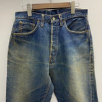 【曜日割引対象外】 ヴィンテージ vintage 60's~ リーバイス Levi's 501 BIG E TYPE S ボタン裏2 Vステッチ デニム ブルー W33 L32サイズ 201MB-844 VB