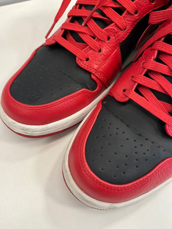 ジョーダン JORDAN Nike Air Jordan 1 Mid Fire Red Cement ナイキ エアジョーダン1 ミッド ファイヤーレッドセメント 554724-603 メンズ靴 スニーカー レッド 27cm 101sh-2117