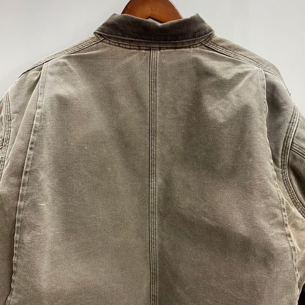 【曜日割引対象外】 カーハート Carhartt 90's Duck Chore Coat 裏地ブランケット カバーオール USA製 ジャケット ブラウン Lサイズ 201MT-3699 VB