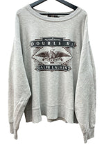 ダブルアールエル RRL 90s 90年代 三ツ星タグ トレーナー EAGLE イーグル SWEAT SHIRT ヴィンテージ VINTAGE ラルフローレン RALPH LAUREN コットン ポリエステル USA製 GRAY 灰色 スウェット プリント グレー Lサイズ 104MT-2042