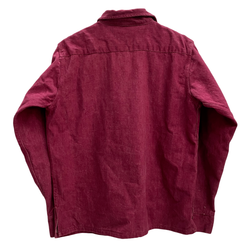 【曜日割引対象外】 ヴィンテージ vintage Punderson 60's 70's レースアップ デニムプルオーバーシャツ ジャケット ワインレッド 201MT-4872 VB