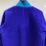 【曜日割引対象外】 パタゴニア PATAGONIA 80's レトロパイル カーディガン USA製 ジャケット ブルー Mサイズ 201MT-3742 VB