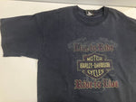 ハーレーダビットソン Harley Davidson 00s 00's  RIDE TO LIVE 両面プリント  ©2000 Tシャツ ブラック Lサイズ 101MT-3471