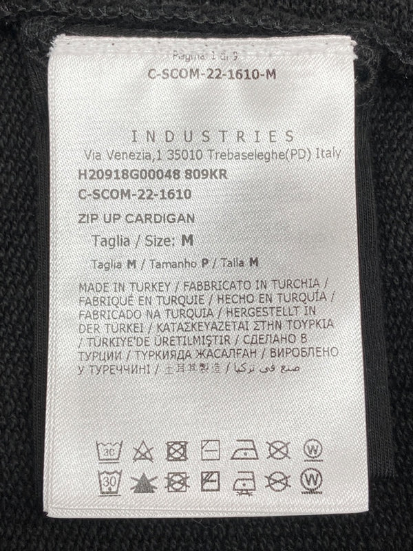 モンクレール MONCLER 22AW ZIP UP CARDIGAN ジップアップ カーディガン フーディ パーカー ロゴ ワッペン 黒 H20918G00048 809KR パーカ ワンポイント ブラック Mサイズ 104MT-2320