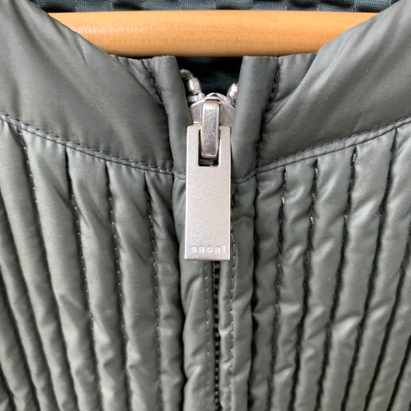 サカイ sacai ノーカラージャケット プリーツ フリル 16-02779 ジャケット カーキ 201LT-449