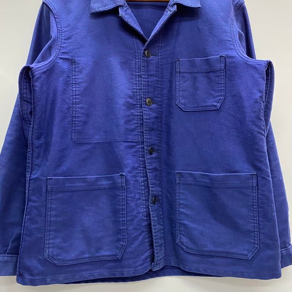 【曜日割引対象外】 ヴィンテージ vintage 70's 80's DUBURE & DEVERCHERE モールスキンジャケット ユーロ ジャケット ネイビー 201MT-4478 VB