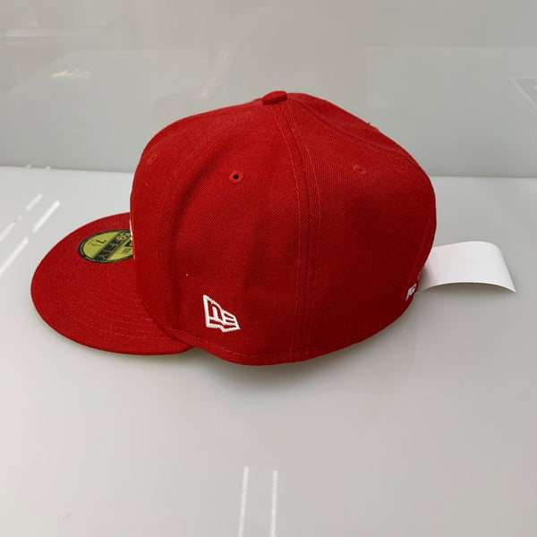 【中古】シュプリーム SUPREME × NEW ERA No Comp Box Logo G2709232021 帽子 メンズ帽子 キャップ レッド 7 1/2サイズ 201goods-826