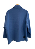 エンポリオ・アルマーニ EMPORIO ARMANI ブラッシュドウール混フェルト ジャケット 青 H31R02 C1452 EU46 コート ブルー 101MT-5012