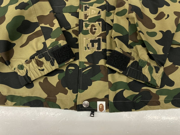 アベイシングエイプ A BATHING APE GORE-TEX ゴアテックス SNOW BOARD JACKET マウンテンパーカー カモフラ ロゴ 刺繍 KHAKI 緑 001HJ9801017 XL ジャケット カモフラージュ・迷彩 カーキ 104MT-756