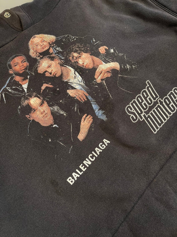 バレンシアガ BALENCIAGA SPEED HUNTERS HOODIE スピードハンターズ プルオーバー フーディ 黒 TS88 541873 TCV37 パーカ ブラック Sサイズ 101MT-5193