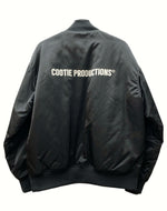 クーティー COOTIE 21FW Nylon Satin Stadium Jacket ナイロン サテン スタジアム ジャケット キルティング アウター ジャケット ロゴ ブラック Mサイズ 104MT-808