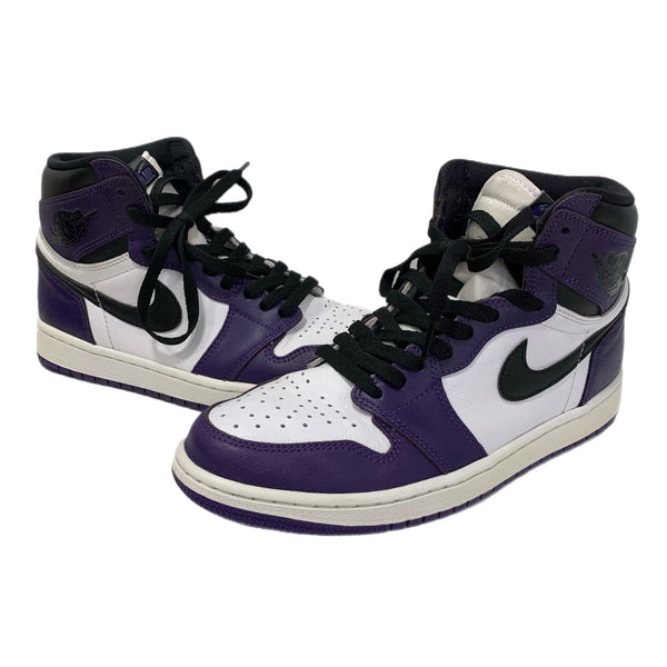 ナイキ NIKE エアジョーダン1 レトロ ハイ OG コートパープル ホワイトブラック  2020 Air Jordan 1 Retro High OG Court Purple White/Black 555088-500  メンズ靴 スニーカー パープル 27cmサイズ 201-shoes1281